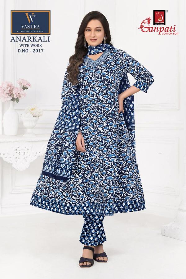 Ganpati Anarkali Vol 1 Readymade Cotton Printed Dress Collection